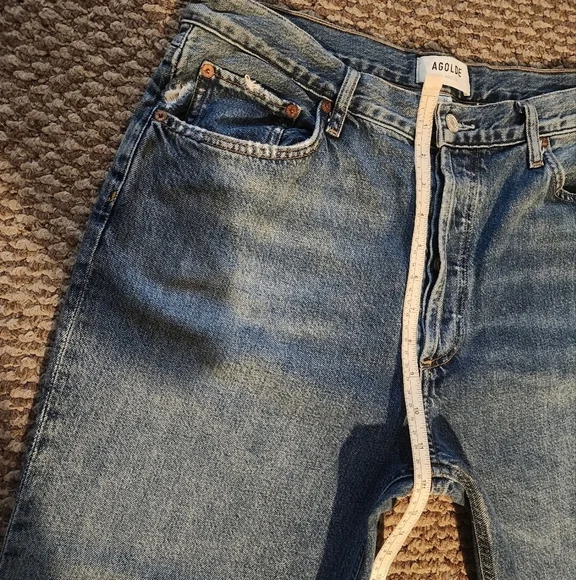 Agolde Riley High Rise Straight Crop in Collective Women’s Size 32 - Picture 11 of 12